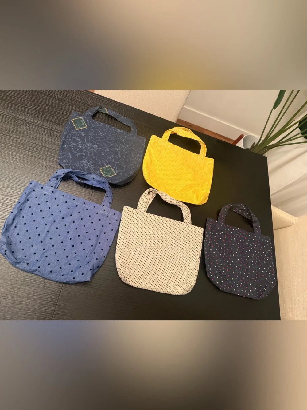 Handmade Totes Bundle of (5) Kids Totes Jungle Safari Zoo Theme Party Favors